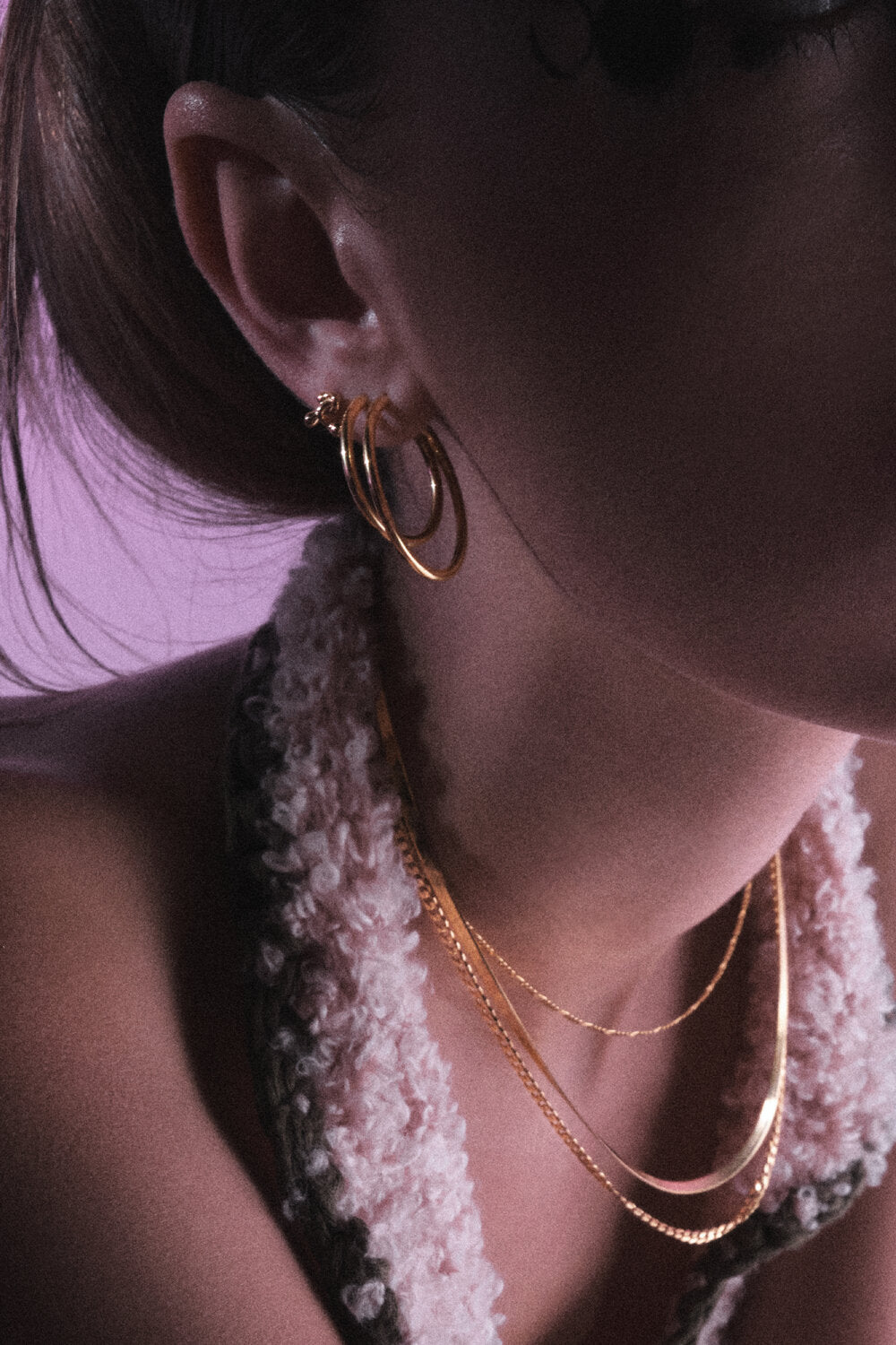 Senorita hoops - forgyldt